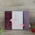 Purple Flocking Wedding Invitations Made in China